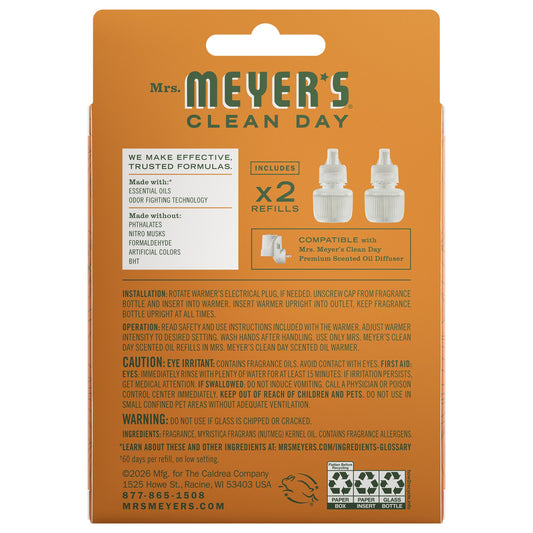 Sugar Pumpkin Plug In Scented Oil Refill, 2-Pack