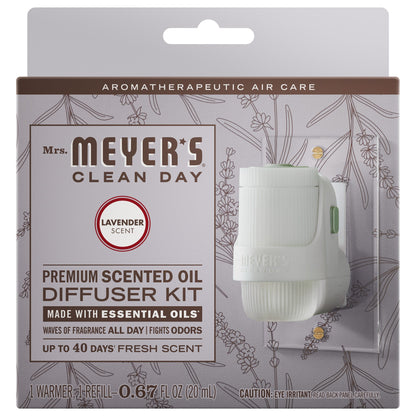 Lavender Plug In Scented Oil Warmer With Refill
