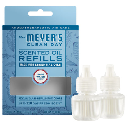 Rain Water Plug In Scented Oil Refill, 2-Pack