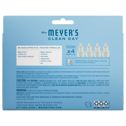 Rain Water Plug In Scented Oil Refill, 4-Pack