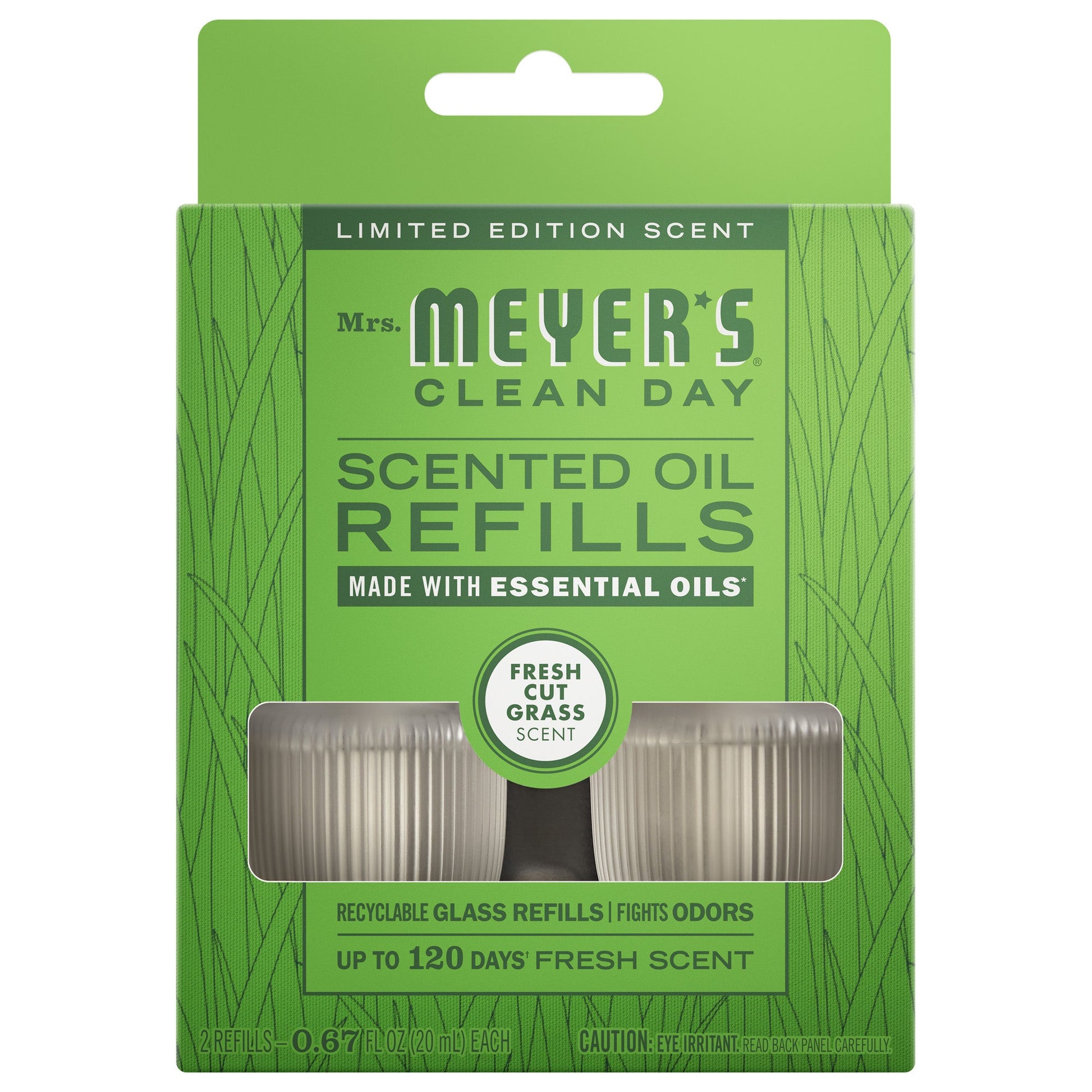Fresh Cut Grass Plug In Scented Oil Refill, 2-Pack
