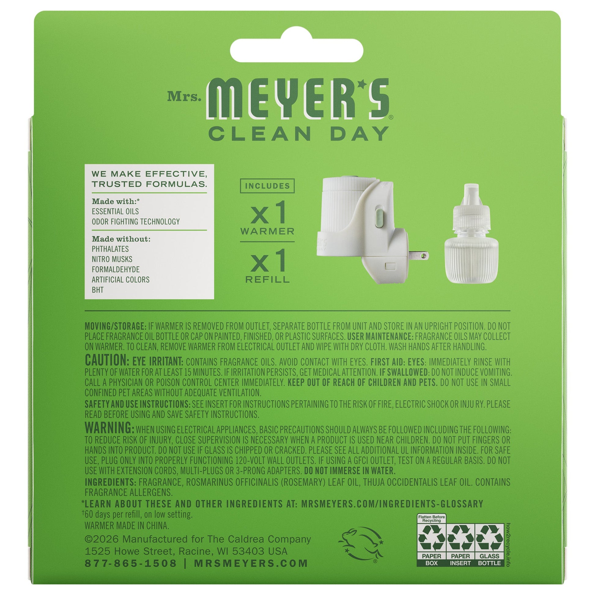 Fresh Cut Grass Plug in Scented Oil Warmer With Refill