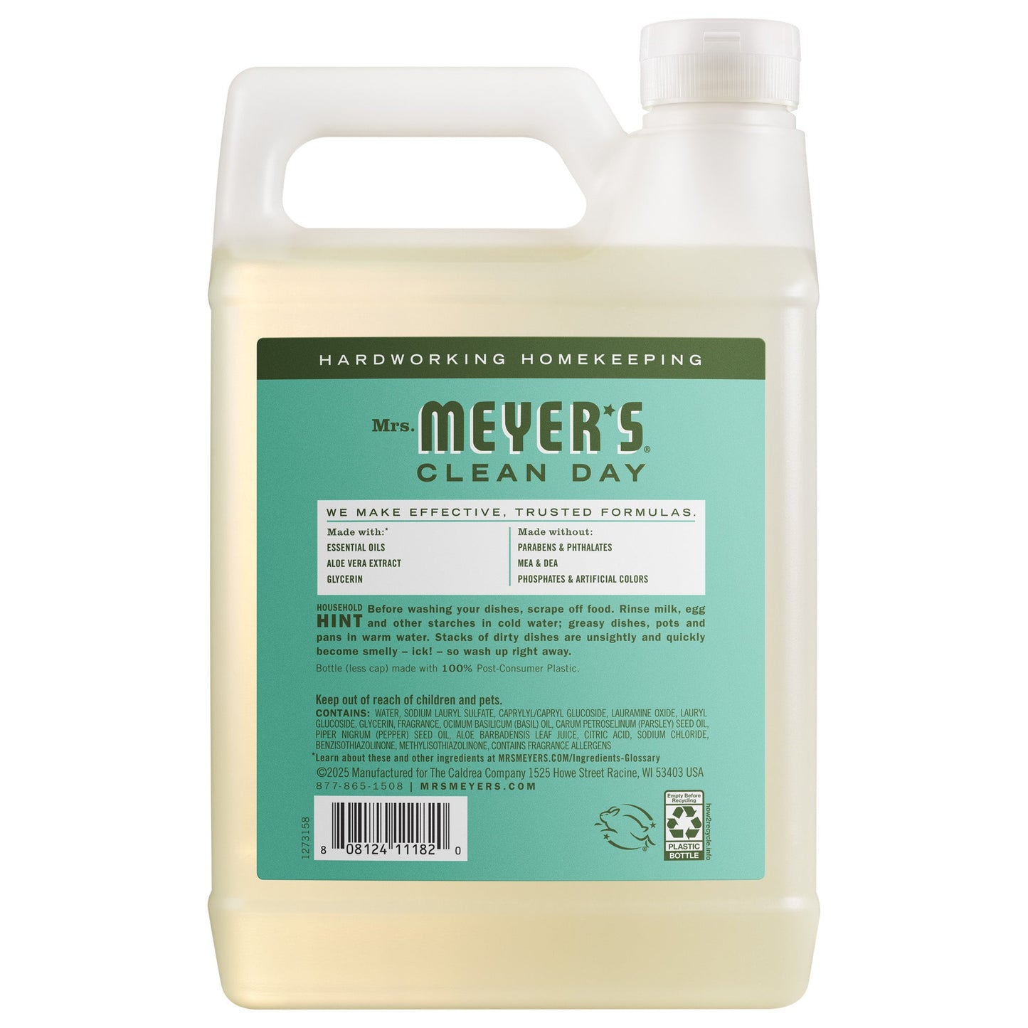 Basil Dish Soap Refill